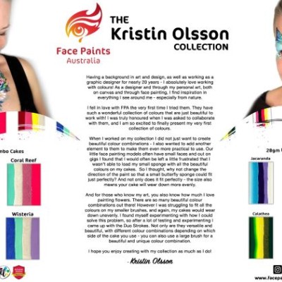Face Paints Australia Combo 50g Kristin Olsson - Wisteria Face Paints Australia Combo 50g Kristin Olsson - Wisteria